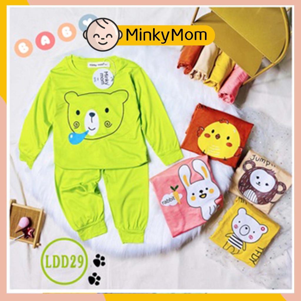 Bộ Dài Tay Cho Bé LDD29 Đồ Bộ Thun Lạnh Cao Cấp Mềm Mịn Thoáng Mát Hàng Chuẩn Loại 1 MINKY MOM Dễ Chịu, Thoải Mái Cho Bé