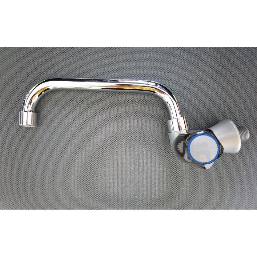 Vòi rửa chén âm tường ống inox (bạc) nhựa Watertec Malaysia – WT0010