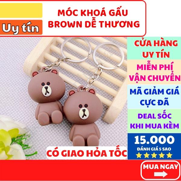 Móc khóa gấu Brown cao 4.5cm ✓Hàng mẫu 2