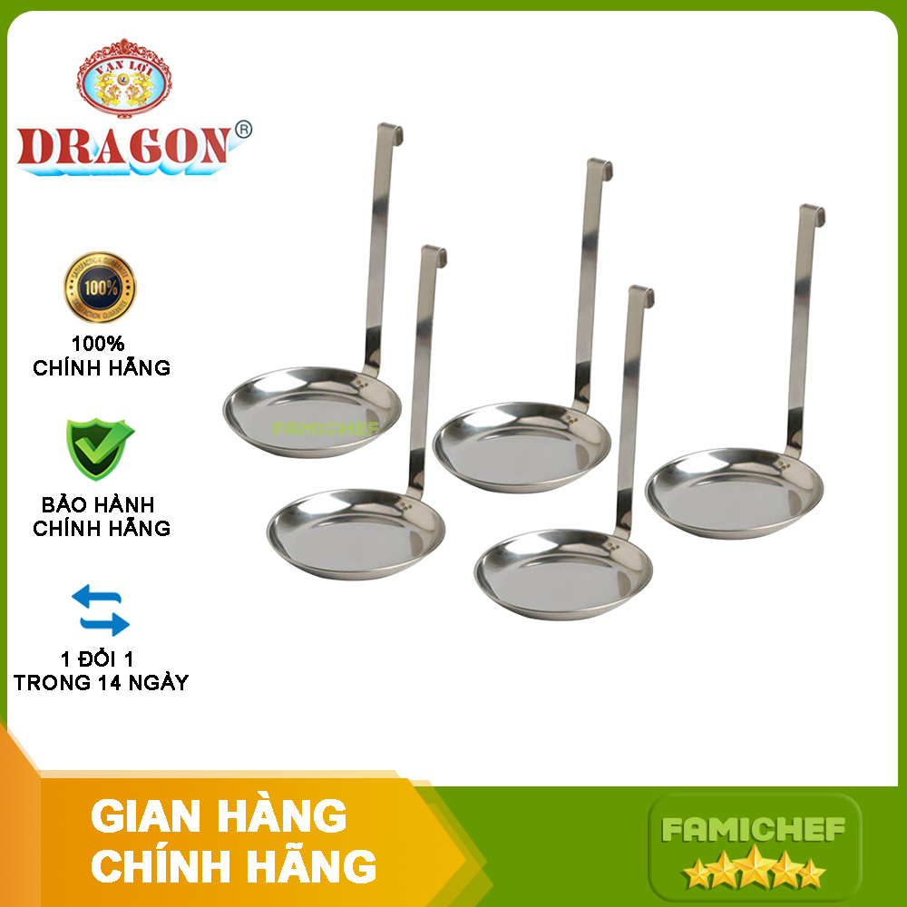 Bộ 5 khuôn làm bánh Tôm inox 304 Dragon D087