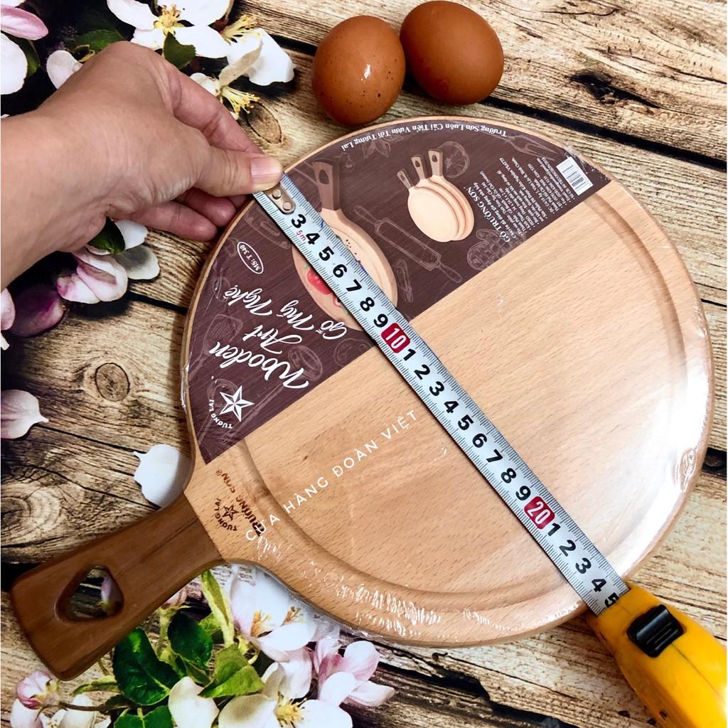 Thớt Gỗ Tròn C.Lượng 24 *34cm - Kháng Khuẩn Cao. Chuyên phục vụ Sp Gia dụng, Khuôn làm bánh, Dụng cụ học Sinh, Nhà hàng,