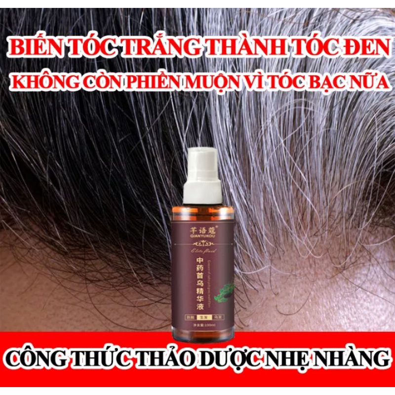 Chai xịt làm đen tóc thảo dược hiệu quả vĩnh viễn dung tích 100ml cho cả nam và nữ