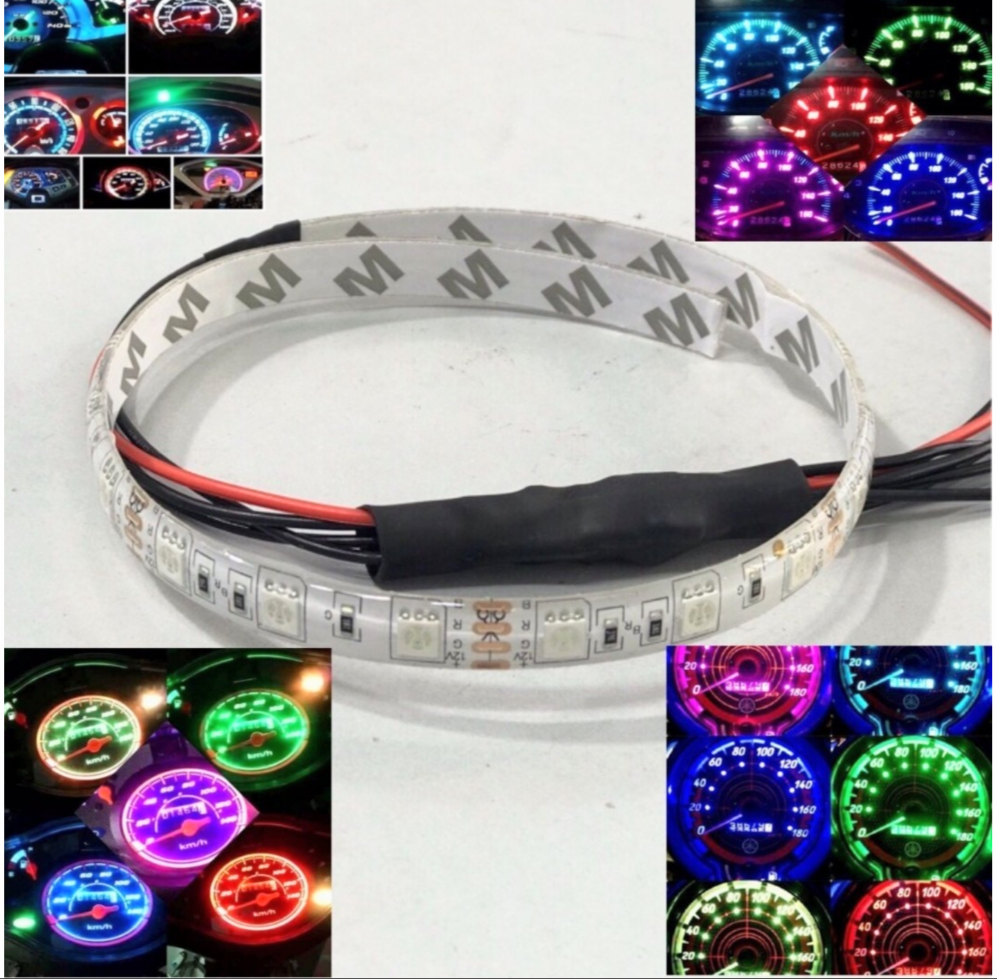 DÂY LED ĐÁ SỐ ĐỔI MÀU CỰC ĐẸP LẮP CHO TẤT CẢ CÁC LOẠI XE MÁY XE SỐ XE CÔN LOẠI TỐT
