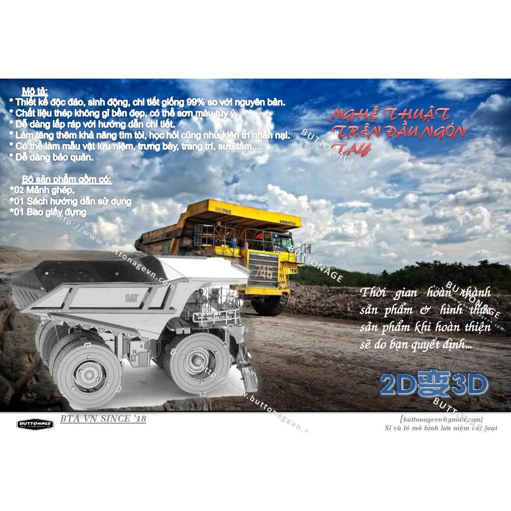 Mô Hình Lắp Ráp 3d Xe Ben Công Trường Mỏ