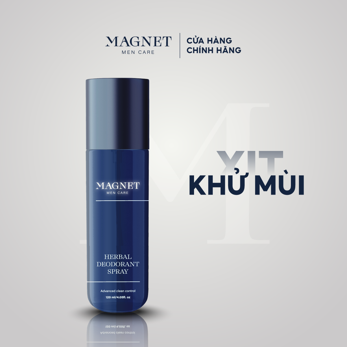 Xịt Khuẩn Khử Mùi Thảo Dược Nam Hương Nước Hoa Cao Cấp Magnet Mencare 120ml Nâng Cao Khả Năng Làm Sạch Và Kháng Khuẩn