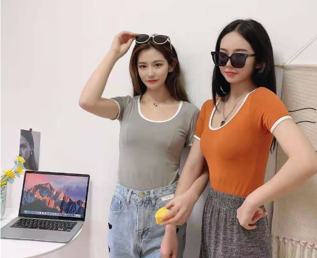 Áo Thun Nữ Basic Ôm Body Cổ Tròn Ngắn Tay Nhiều Màu Chất Liệu Cotton Co Giãn