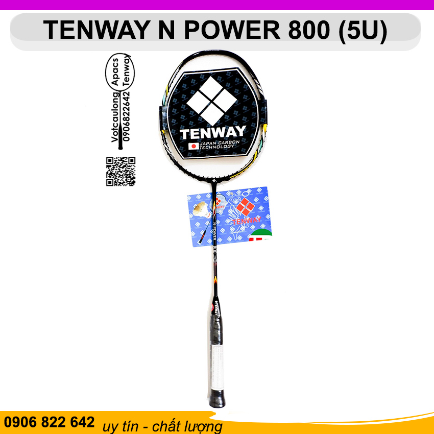 Vợt cầu lông Tenway N Power 800 (5U) | Vợt nặng đầu thiên công, thân to trợ lực đập cầu