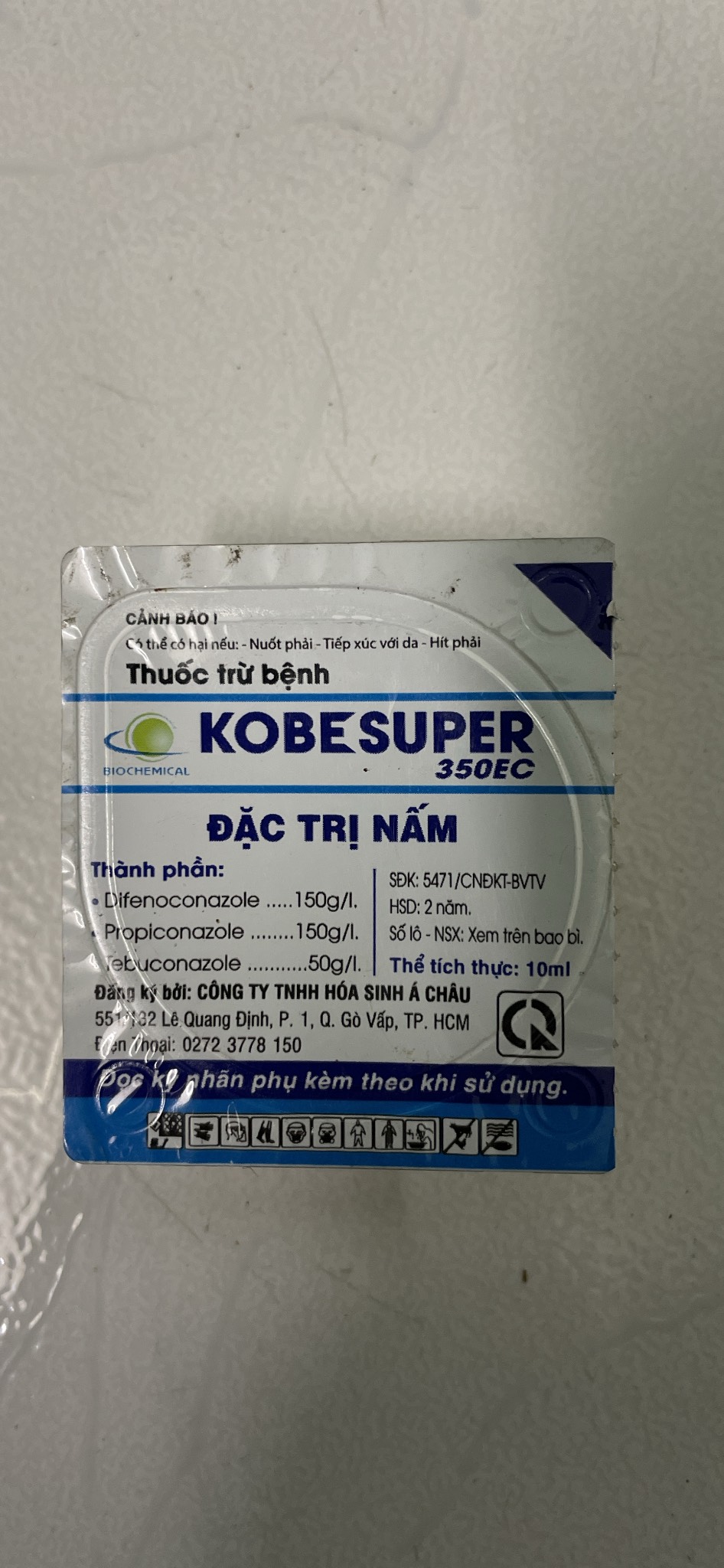 sản phẩm chuyên trừ thán thư trên cây trồng kobe super tuýp 10ml