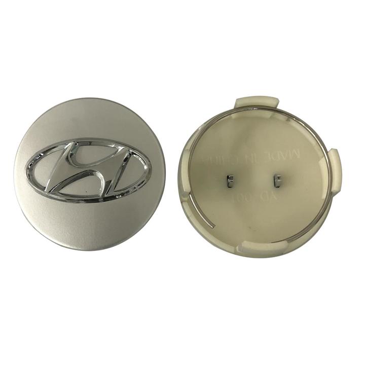 Logo chụp mâm, ốp lazang bánh xe ô tô Hyundai HY-60, Kích thước đường kính 60mm