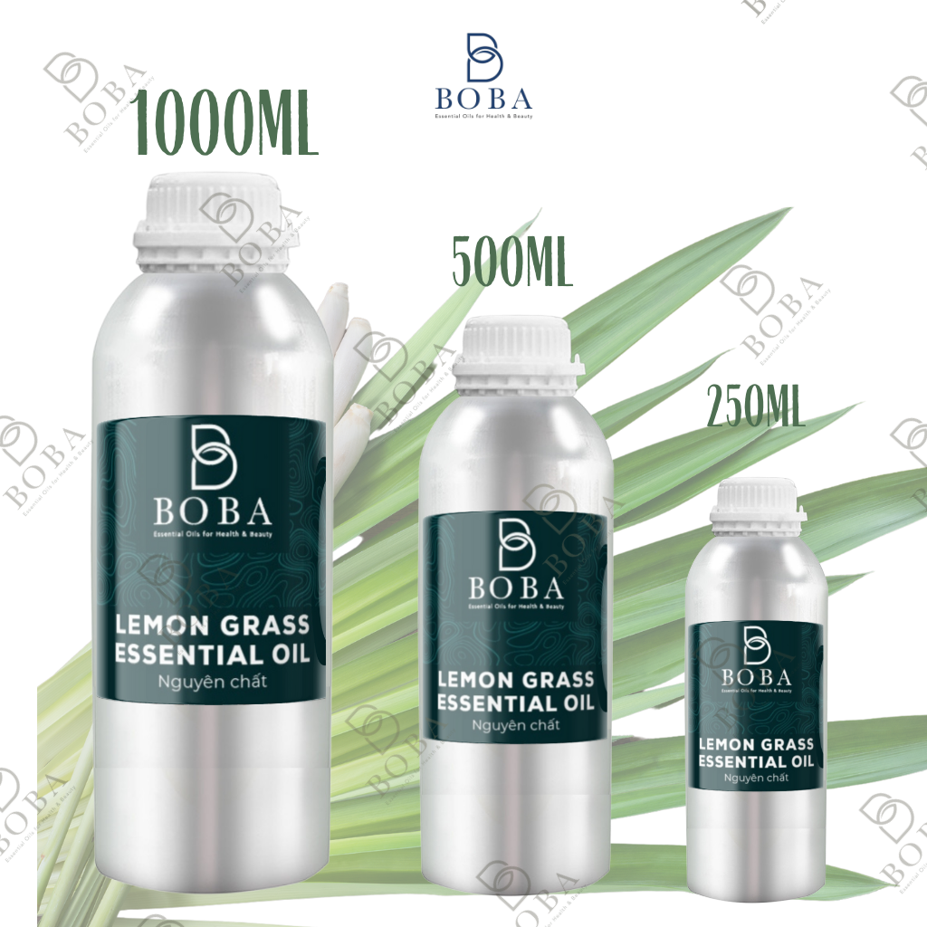 Tinh Dầu Sả Chanh Thiên Nhiên, Xuất Xứ Ấn Độ , Khuếch Tán Hương Thơm, Giải Tỏa Căng Thẳng, Tinh Dầu Boba