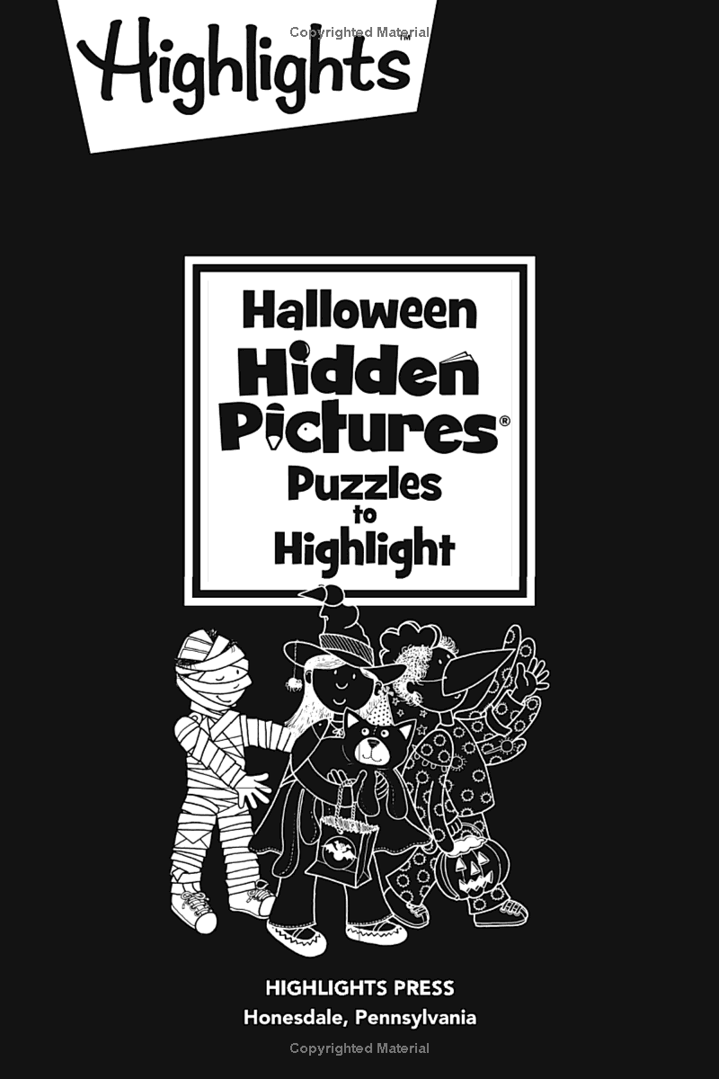 Halloween Hidden Pictures Puzzles To Highlight