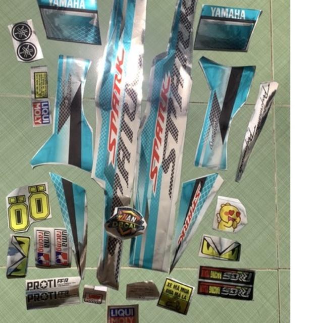 Tem sirius 110 xanh ngọc bạc crom