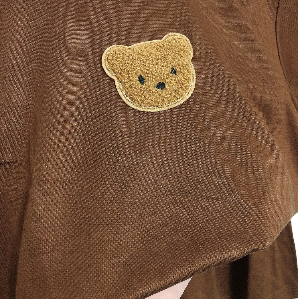 Bộ quần áo thun lạnh cộc tay đính gấu thêu đáng yêu cho bé QA78 Mimo Baby