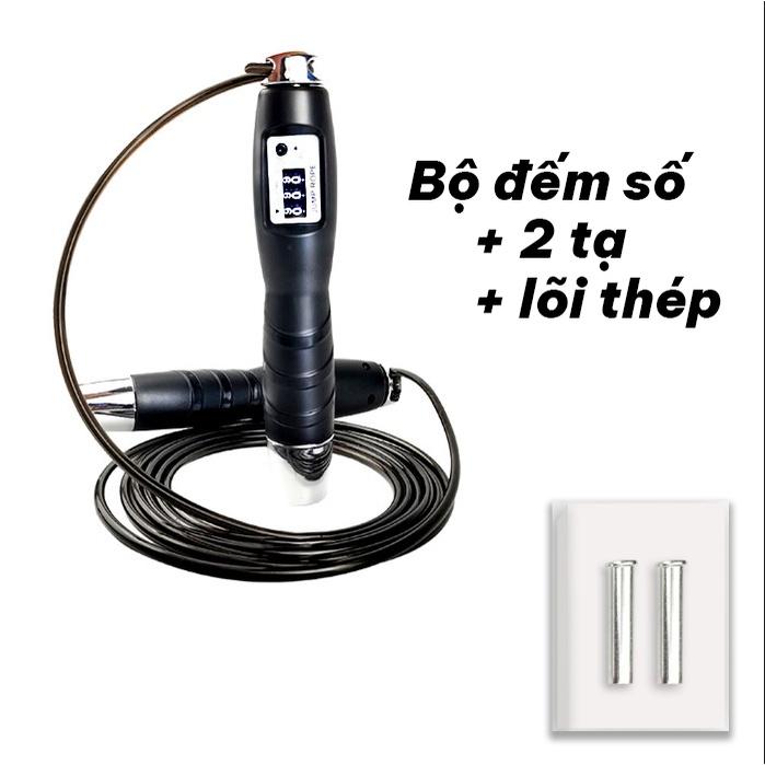 Dây nhảy thể lực đàn hồi 2.9m đếm số , hỗ trợ luyện tập thể dục, thể thao tiện lợi tại nhà