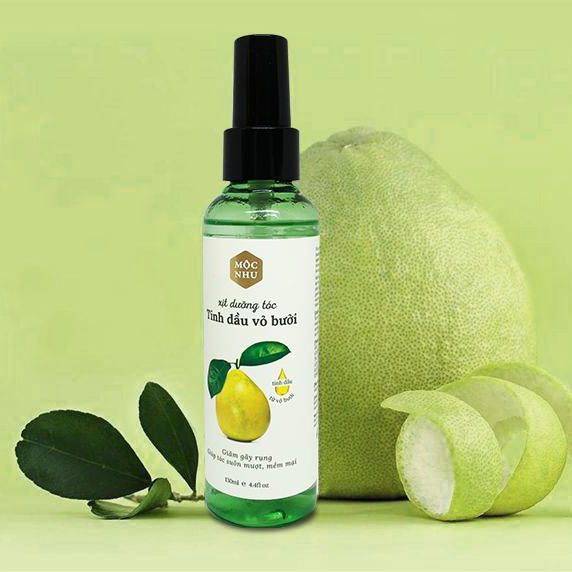 Xịt Dưỡng Tóc Tinh Dầu Vỏ Bưởi Pomelo Mộc Nhu ngăn rụng tóc kích thích mọc tóc 130ml