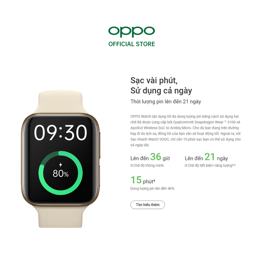 Đồng hồ OPPO Watch 41mm - Hàng Chính Hãng