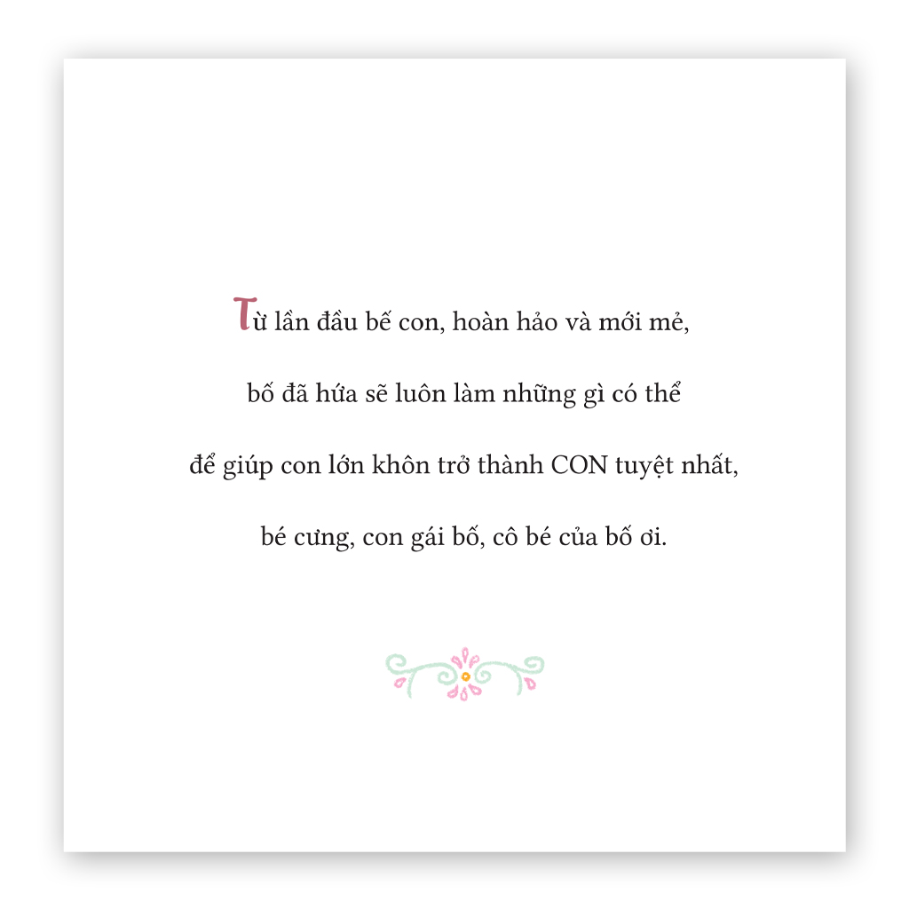 Sách cho bé - Vì Sao Con Gái Cần Bố - Tác giả Gregory E. Lang - Sách tranh