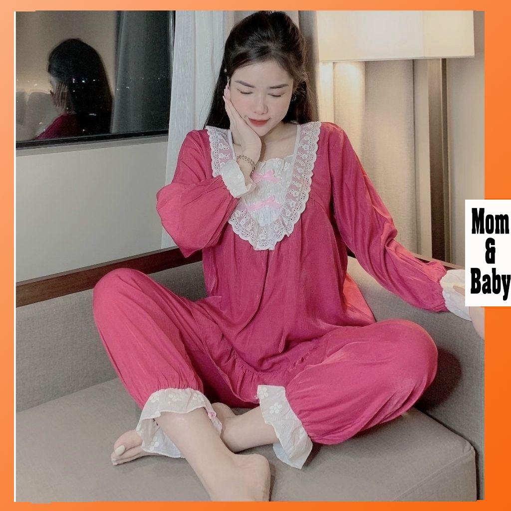 Bộ đồ bầu dài tay M406 chất đũi cao cấp freesize từ 45 đến 70kg