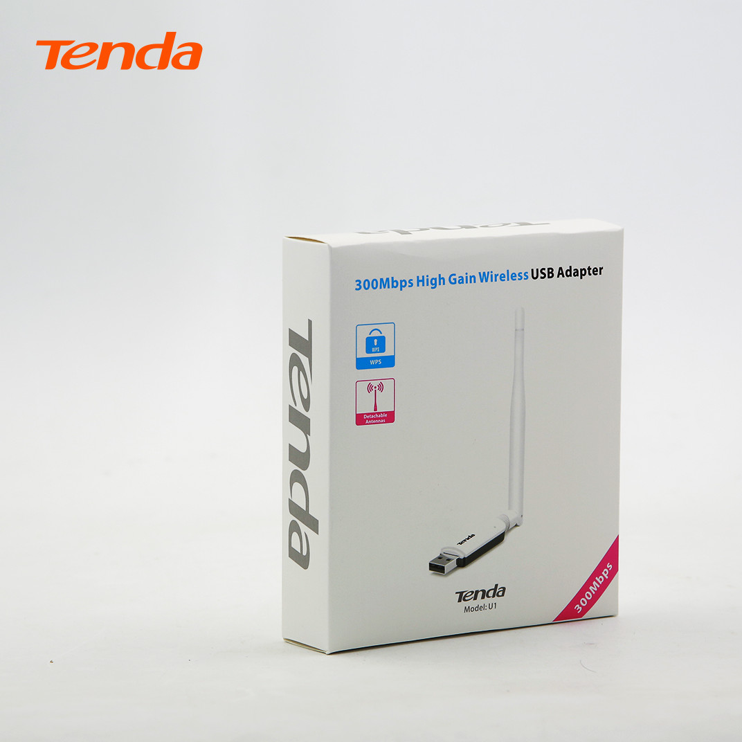 USB kết nối Wifi Tenda U1 tốc độ 300Mbps - Hàng Chính Hãng