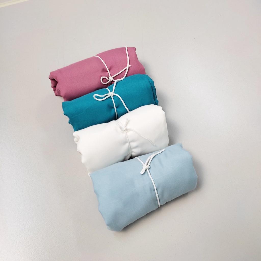 Vỏ gối ôm cotton tici 35x100cm giá siêu rẻ cho áo gối màu hồng mận