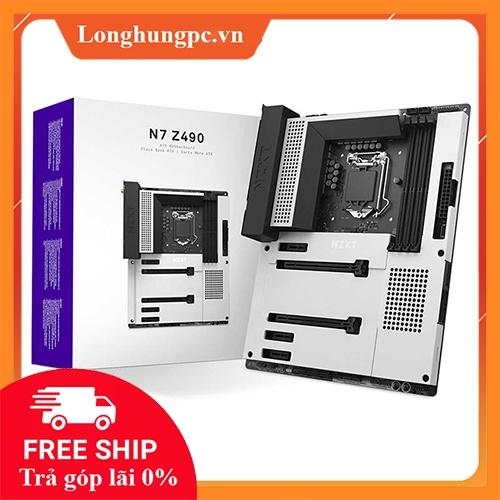 Main NZXT N7 Z490 WHITE MATTE (Intel Z490, LGA 1200, ATX, 4 Khe Cắm Ram DDR4)