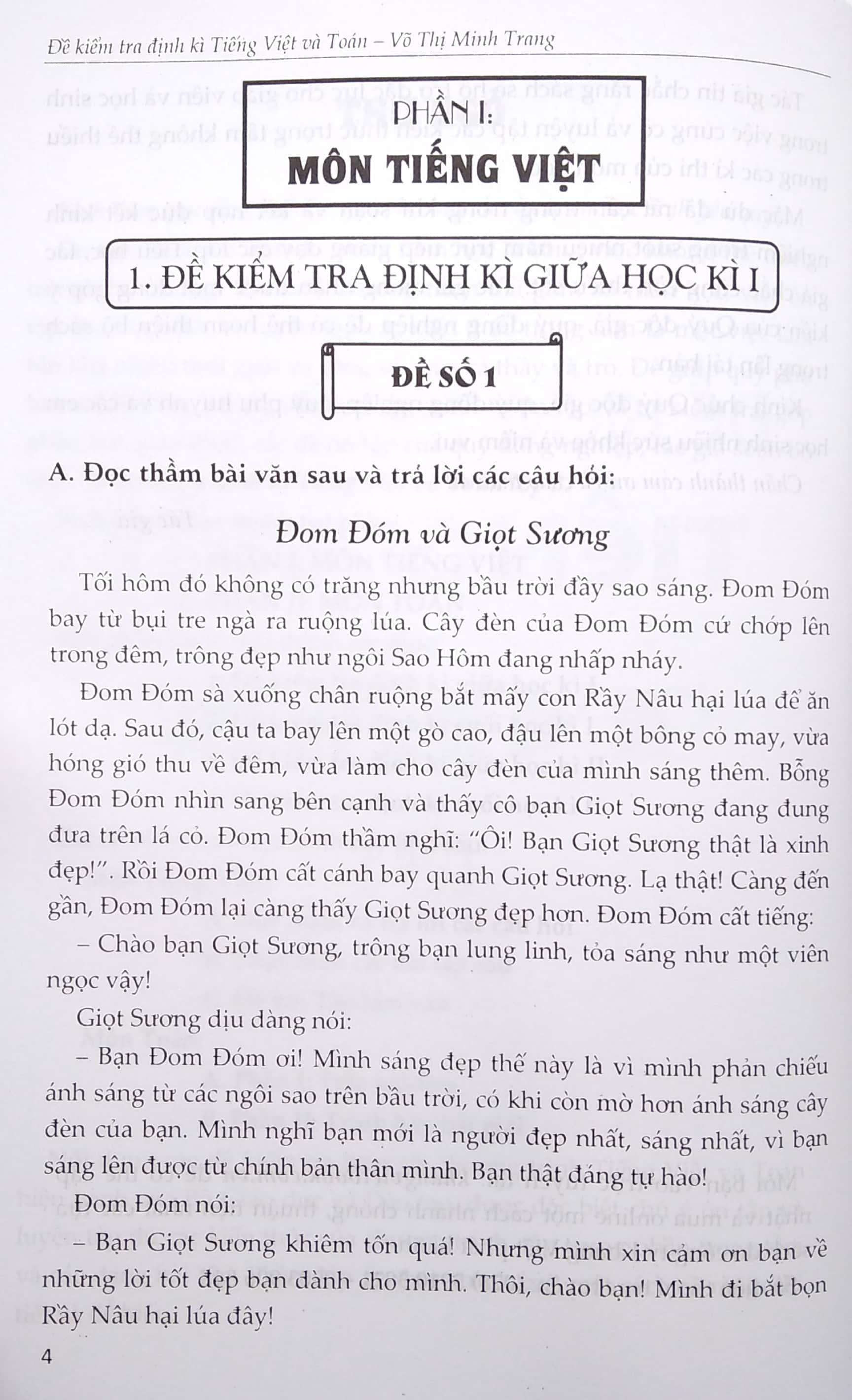 Đề Kiểm Tra Định Kì Tiếng Việt Và Toán Lớp 3