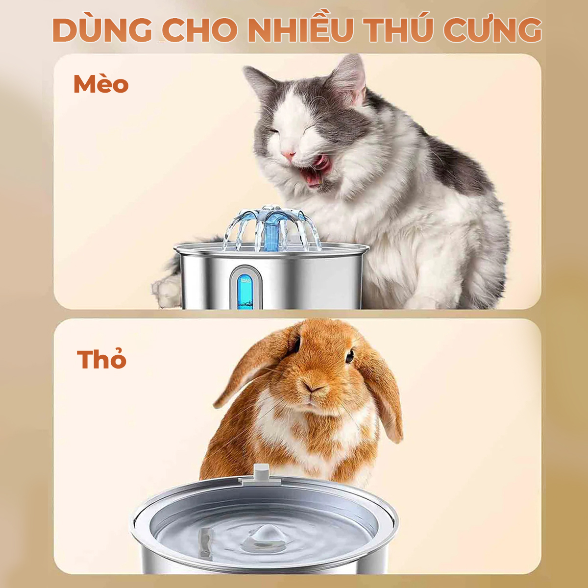 Máy lọc nước tự động Oneisall PWF 001 cho thú cưng uống nước, Phiên bản nâng cấp mới nhất - Hàng chính hãng