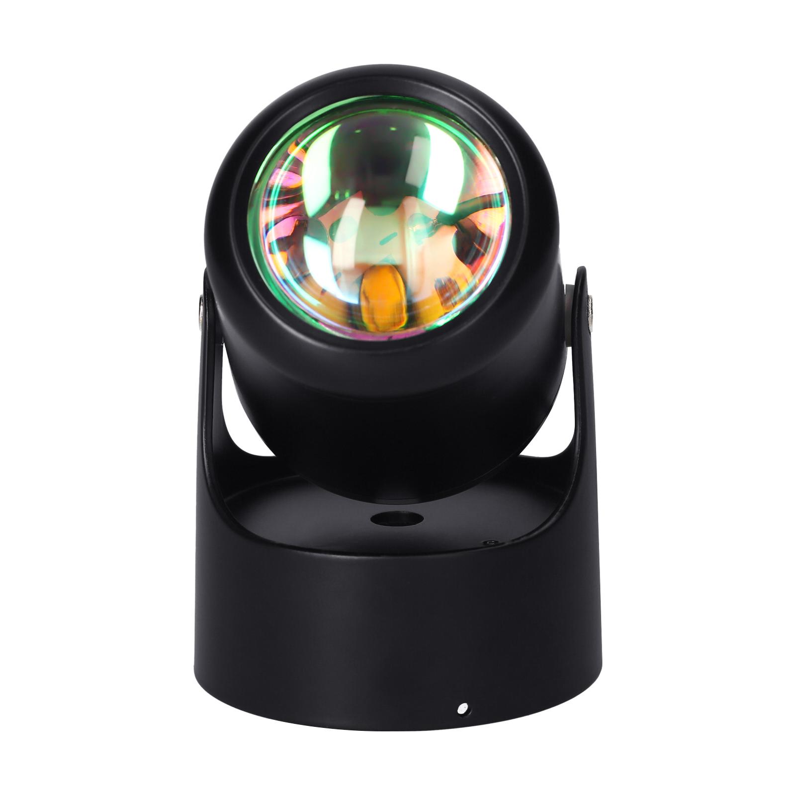 Máy chiếu để bàn hoặc treo tường có đèn LED, có thể chiếu cầu vồng, xoay 180 độ