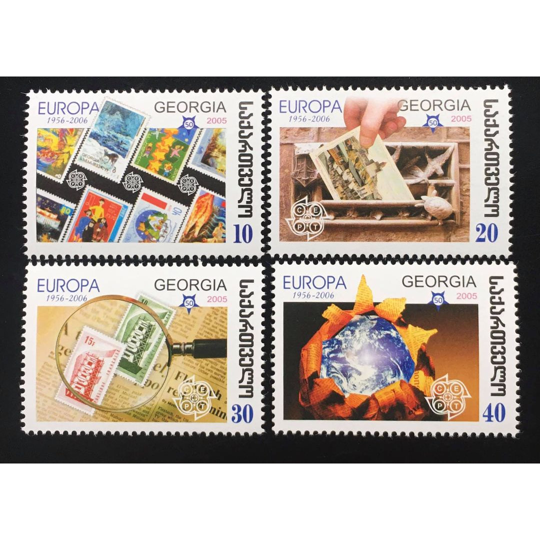 Bộ Tem Sưu Tầm Georgia 2005 Europa Chủ Đề Sưu Tầm Tem - 4 Con Stamps