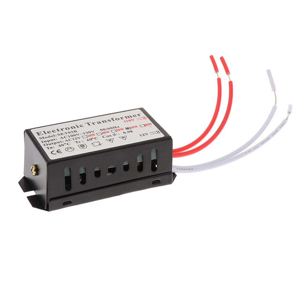 Bộ Chuyển đổi Biến áp điện áp 60W, Chuyển đổi AC 110 V Sang AC12V Cho đèn