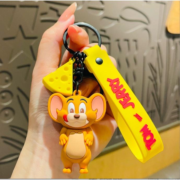 Móc Khóa Phim hoạt hình Tom and Jerry PVC loại tốt