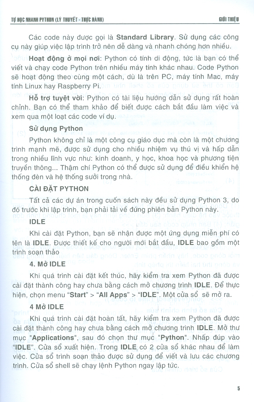 Tự Học Nhanh Python (Lý Thuyết - Thực Hành)