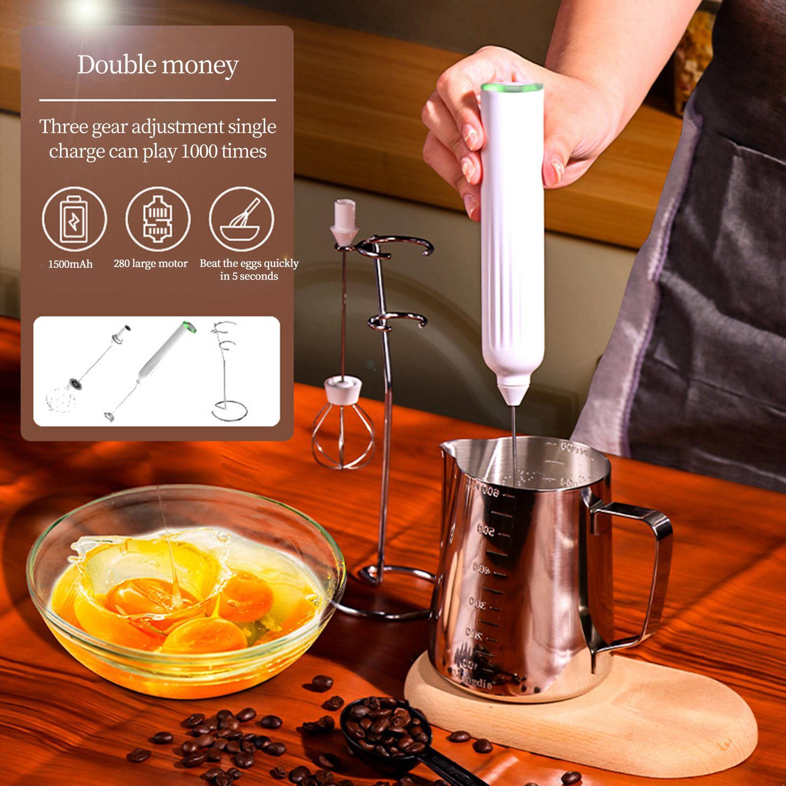 USB Electric Milk Frother  for Frappe Cappuccino Hot Chocolate