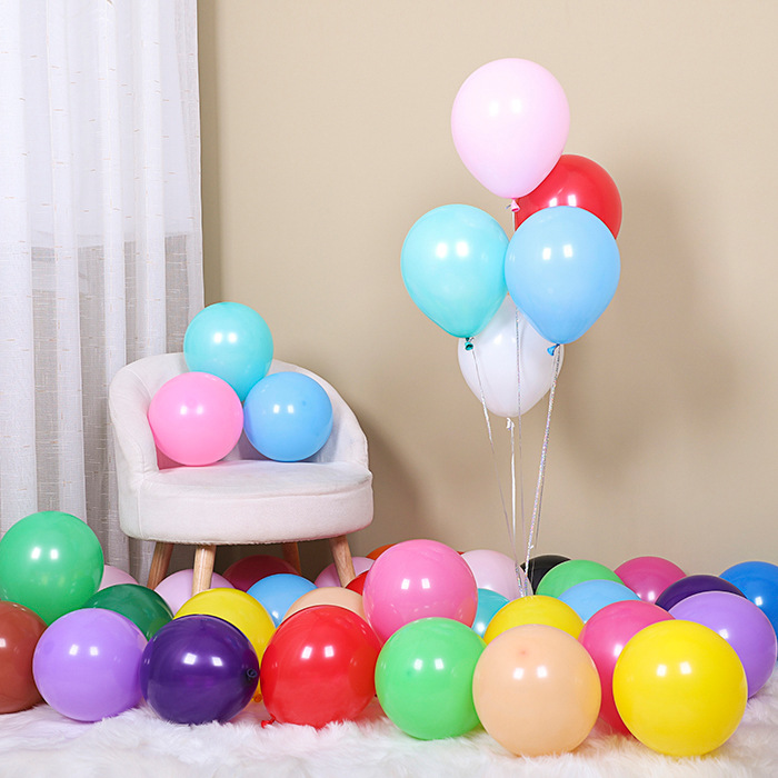 Bịch 100 Bong bóng cao su đủ màu Pastel size từ 22-25 cm phụ kiện trang trí không thể thiếu trong các bữa tiệc - HENRYSA