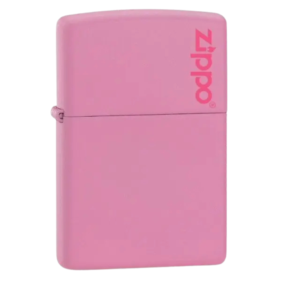 Bật Lửa Zippo Chính Hãng Mỹ Màu Hồng Matte – Vỏ Đồng Sơn Tĩnh Điện, Chống Gió, Khắc Logo Cá Tính