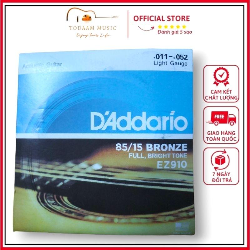 Dây đàn guitar acoustic D'Addario EZ910 thích hợp sinh viên, du ca đường phố