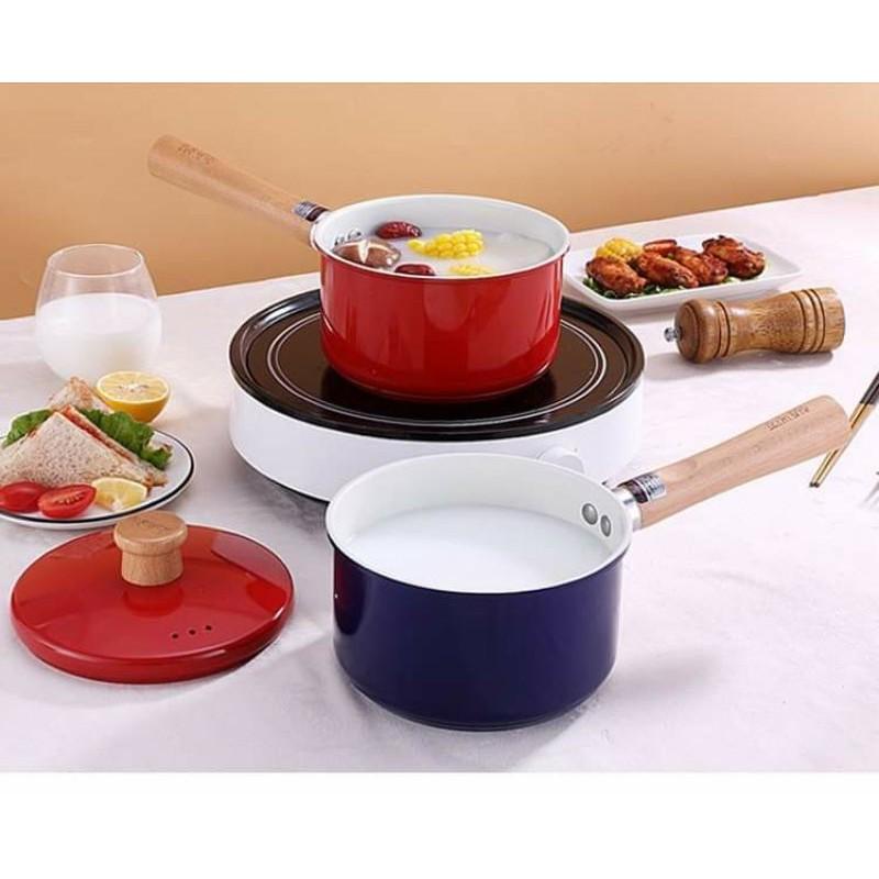 Nồi Quánh Nấu Bột Tetsu 16cm phủ men chống dính ceramic