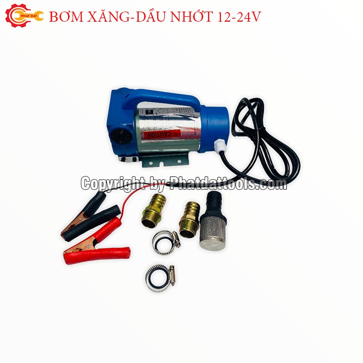 Máy bơm xăng dầu chạy điện 12V-24V-220V-Máy bơm,hút nhiên liệu lỏng