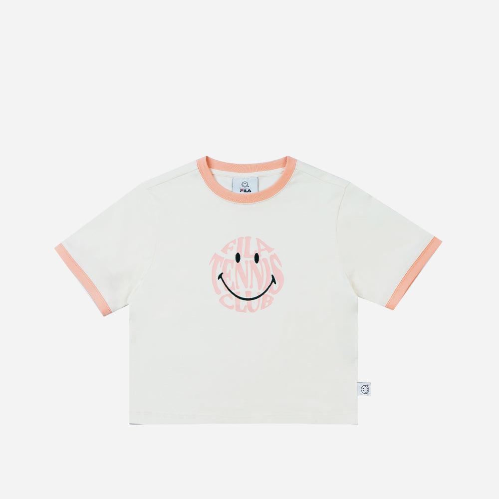 Áo thun thể thao nữ Fila Tennis Club X Smiley - FW2RSF4S03F-WHT