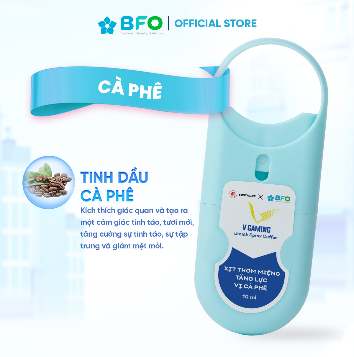 Xịt Thơm Miệng V Gaming Tăng Lực Cho Hơi Thở Thơm Mát Chỉ Trong 3 Giây Dung Tích10ml