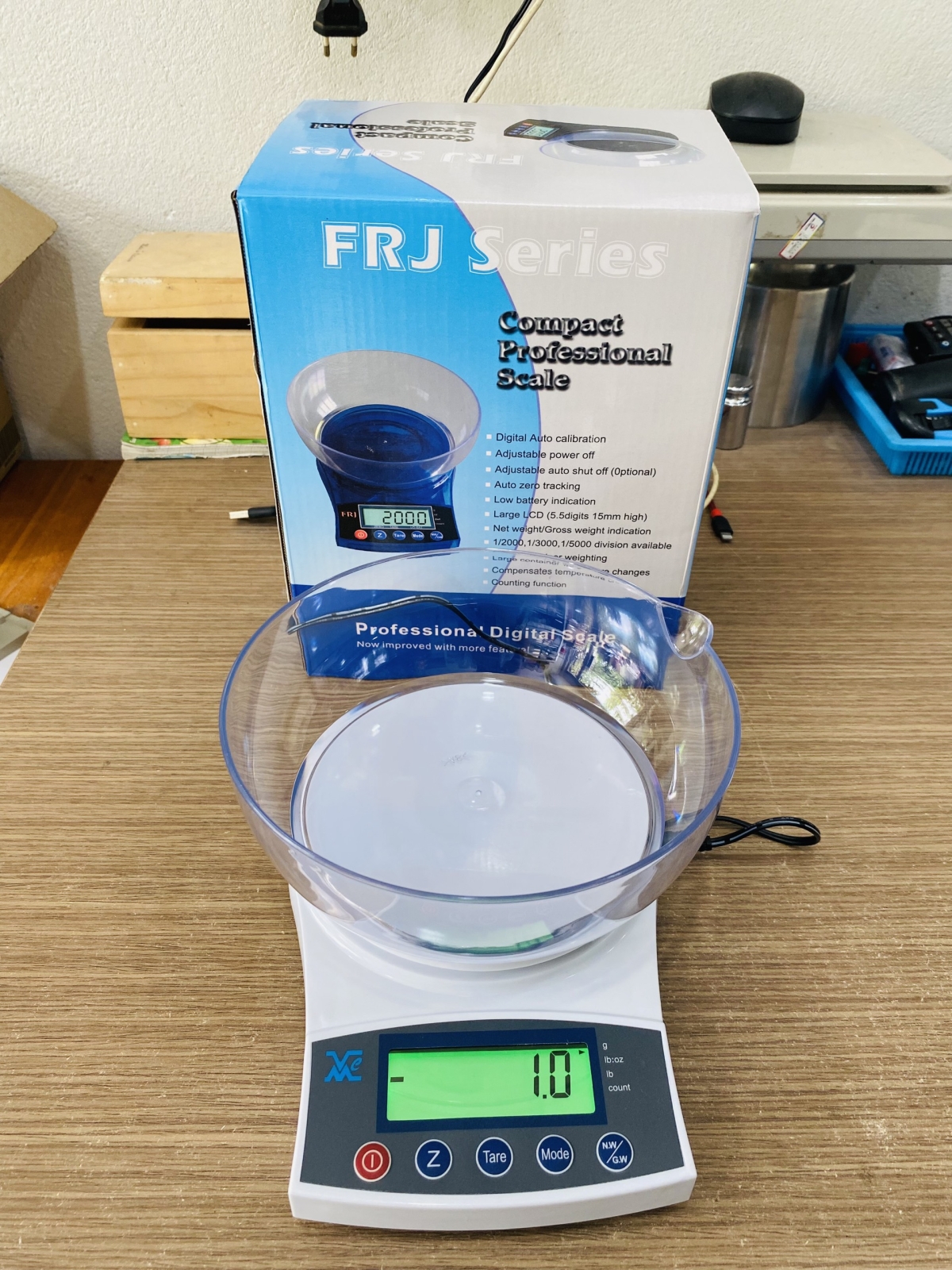 Cân điện tử NHÀ BẾP FRJ Mức cân 1kg độ đọc 0.1g