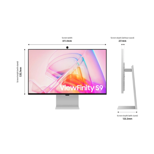 Màn Hình Samsung ViewFinity S9 5K (S90PC) LS27C900PAEXXV 27 inch ( 5K/IPS/60Hz/5ms ) - Hàng Chính Hãng