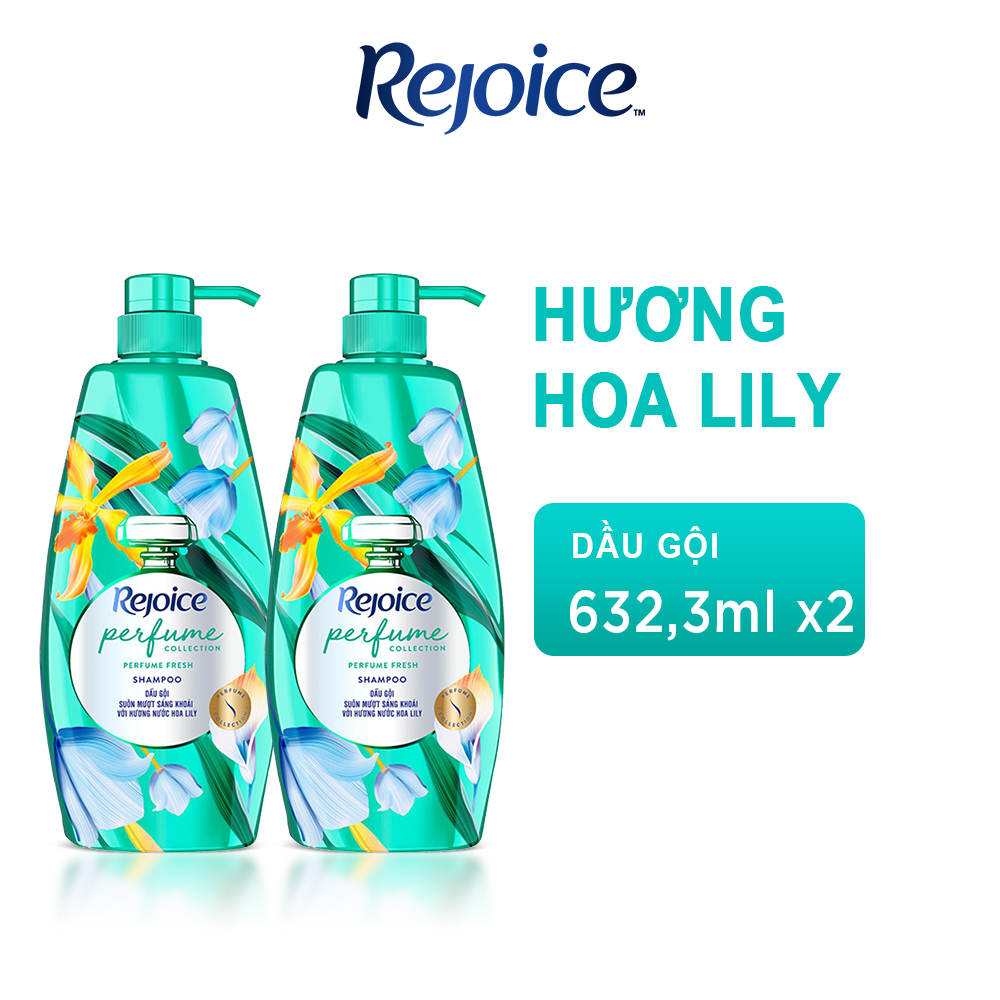 Combo 2 Dầu Gội REJOICE Fraya Hương Hoa Lily 650g/632,3ml