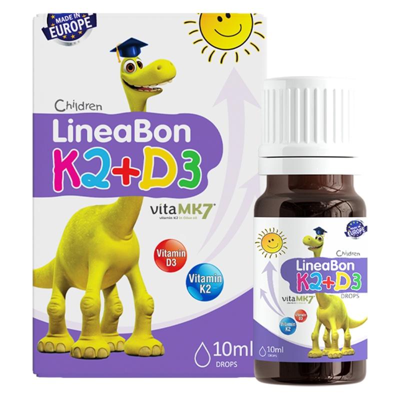 Siro Uống Lineabon K2+D3 Ergopharm Hỗ Trợ Tăng Chiều Cao Cho Bé