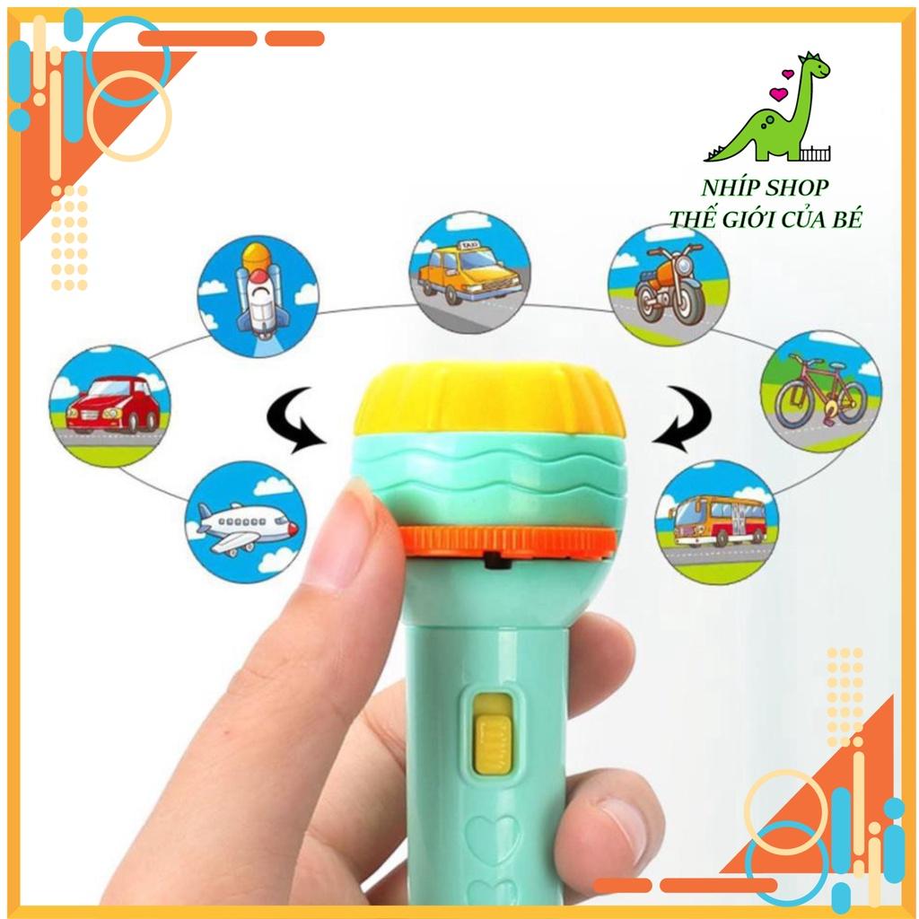Đèn Pin chiếu hình 10 chủ đề 80 hình cho bé