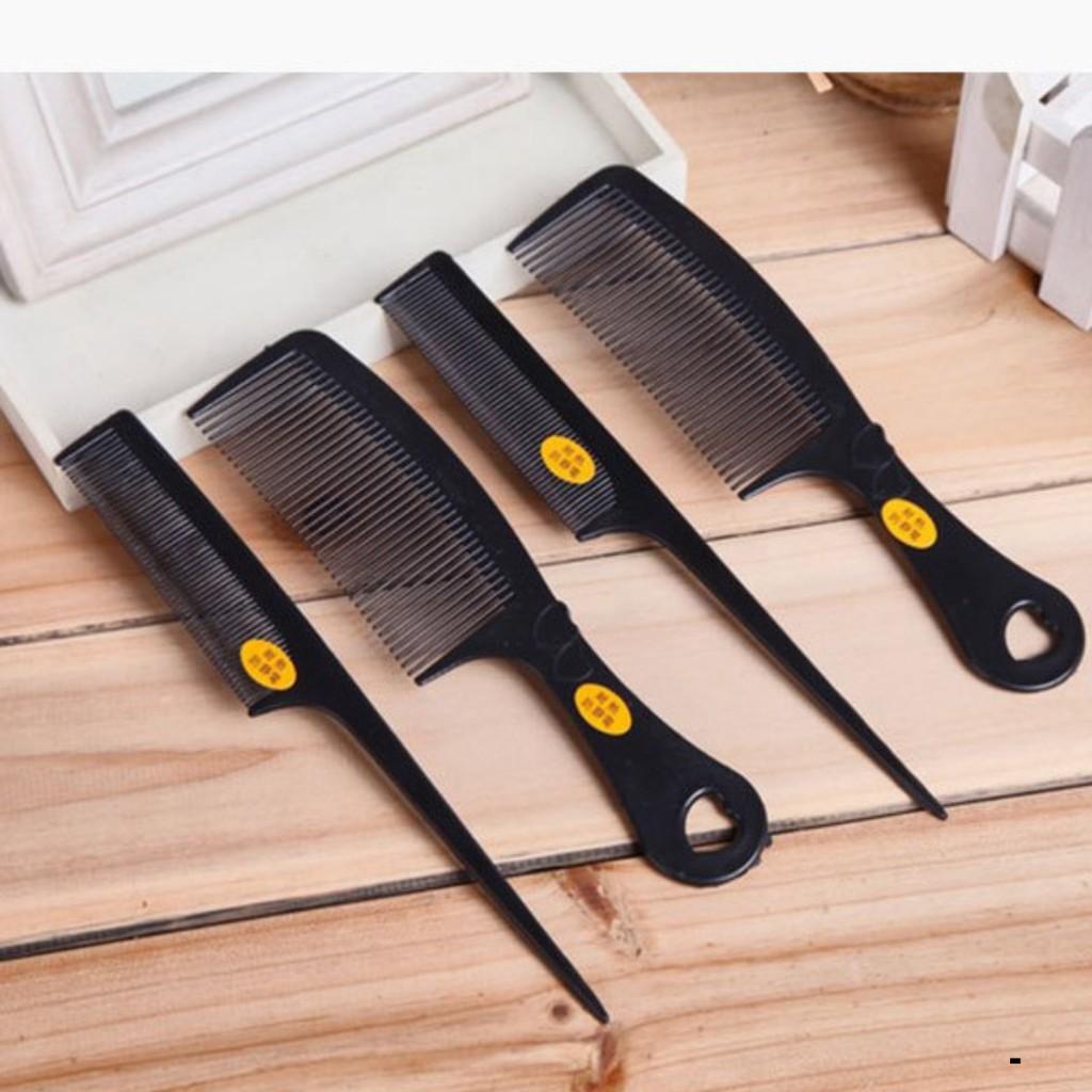 Combo 2 Lược chải tóc chuyên nghiệp thiết kế chống tĩnh điện-Lược chải tóc bằng nhựa cho unisex/thợ cạo