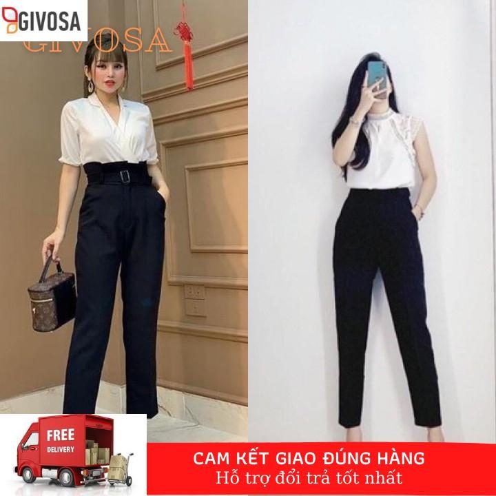 Quần tây công sở nữ baggy thời trang