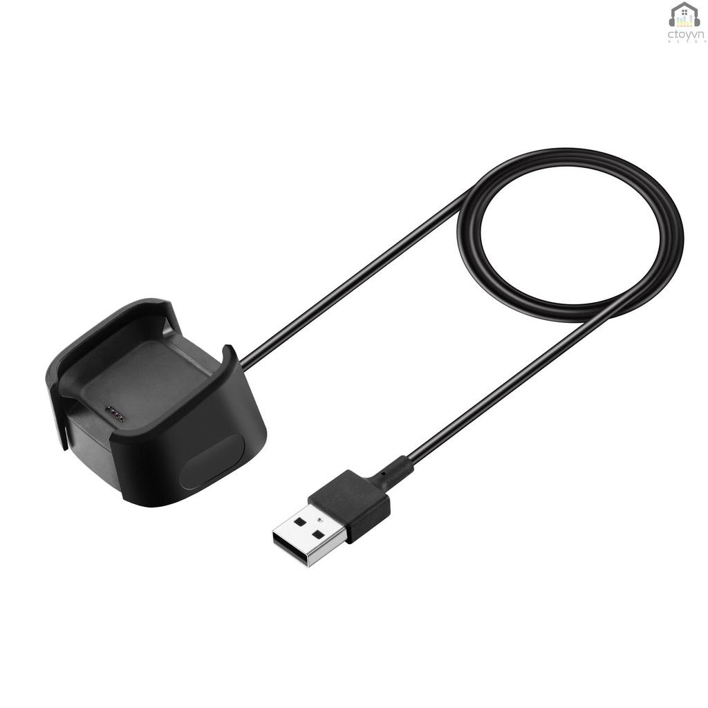 Đế sạc cho đồng hồ thông minh kèm cáp USB 1m cho Fitbit Versa Lite/Versa