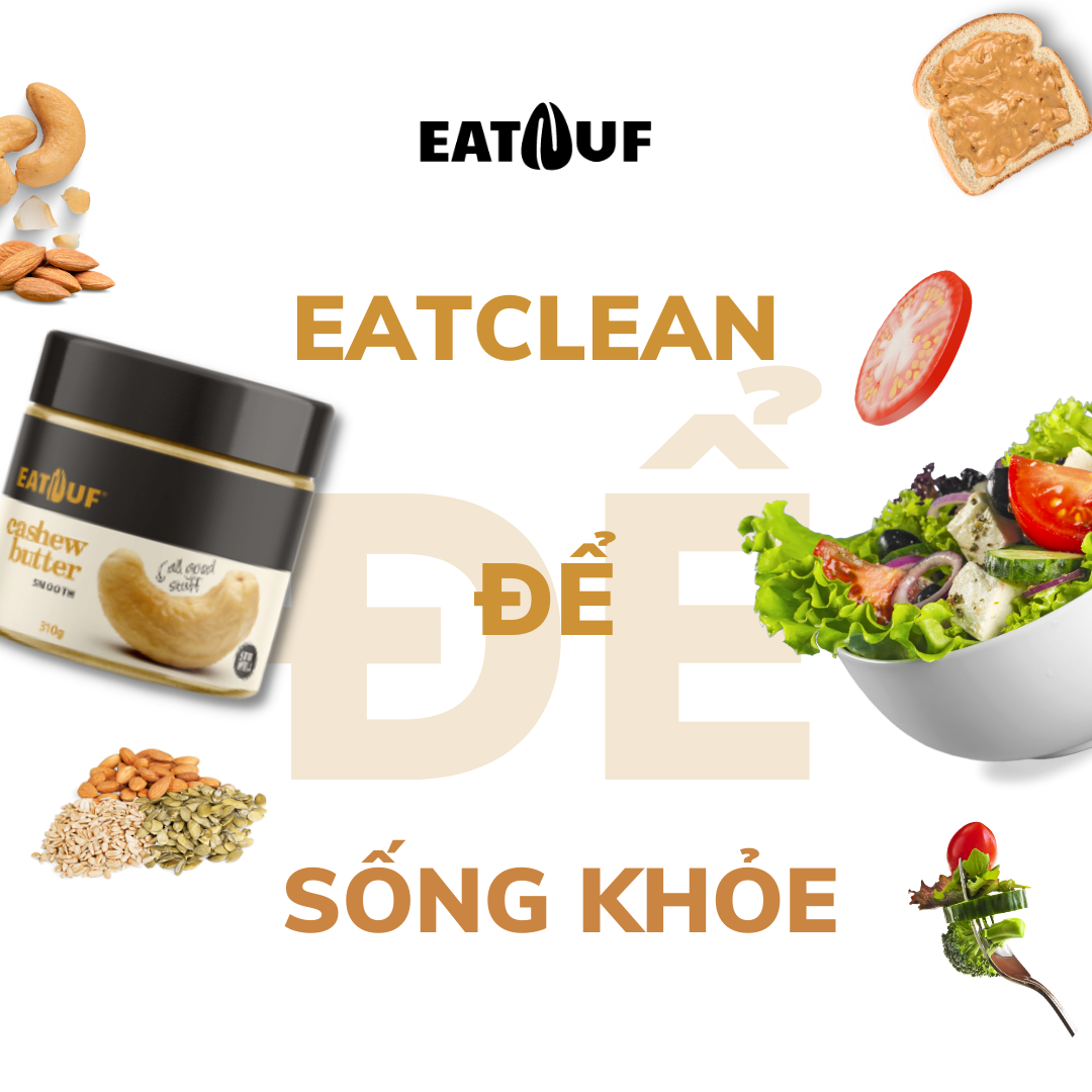 Bơ Hạt Điều Rang Mịn Không Đường 100% Đạm Thực Vật EATNUF