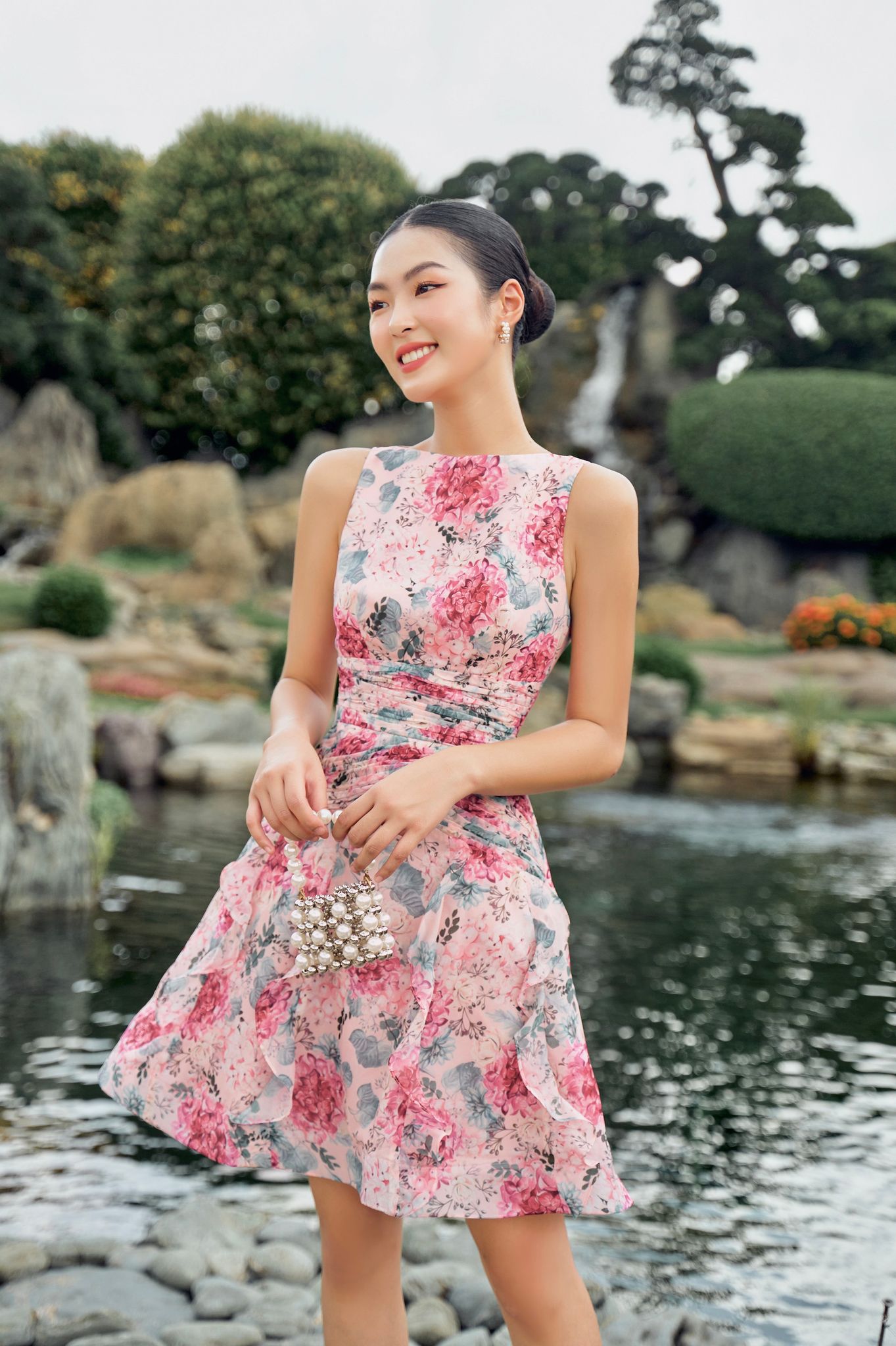 OLV - Đầm Rosy Pleated Dress